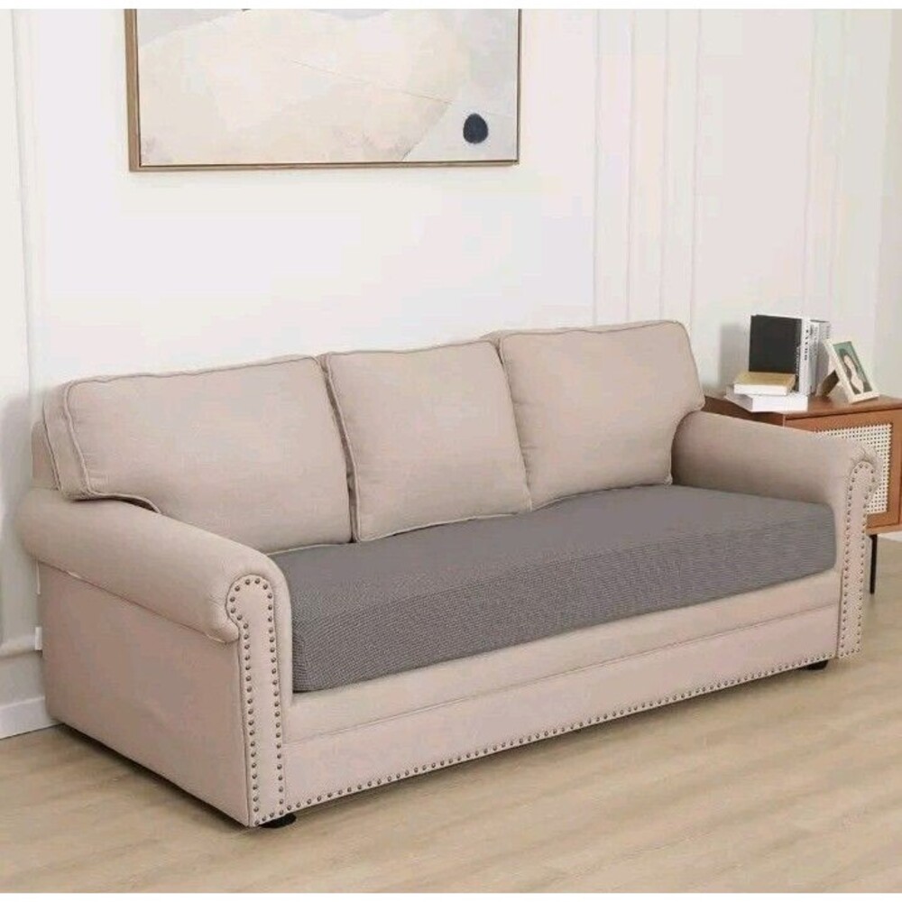 ​Easy-Going Stretch Oversized Sofa Cushion Slipcover Cover Taupe DHS9081 NEW